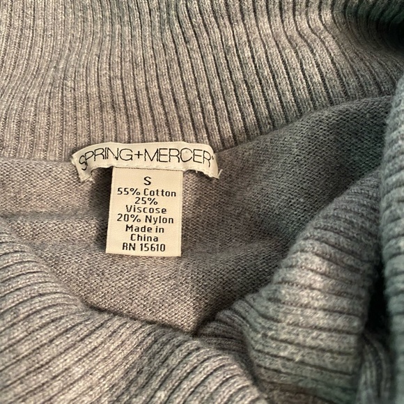 Spring + Mercer Faux Wrap Portrait Collar Sweater - Picture 3 of 3